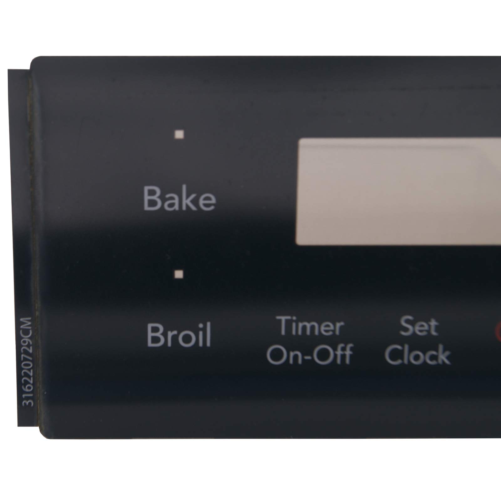 Supplying Demand 316220729 316220701 Range Black 7 Button Clock Overlay Replacement Model Specific Not Universal - Image 5
