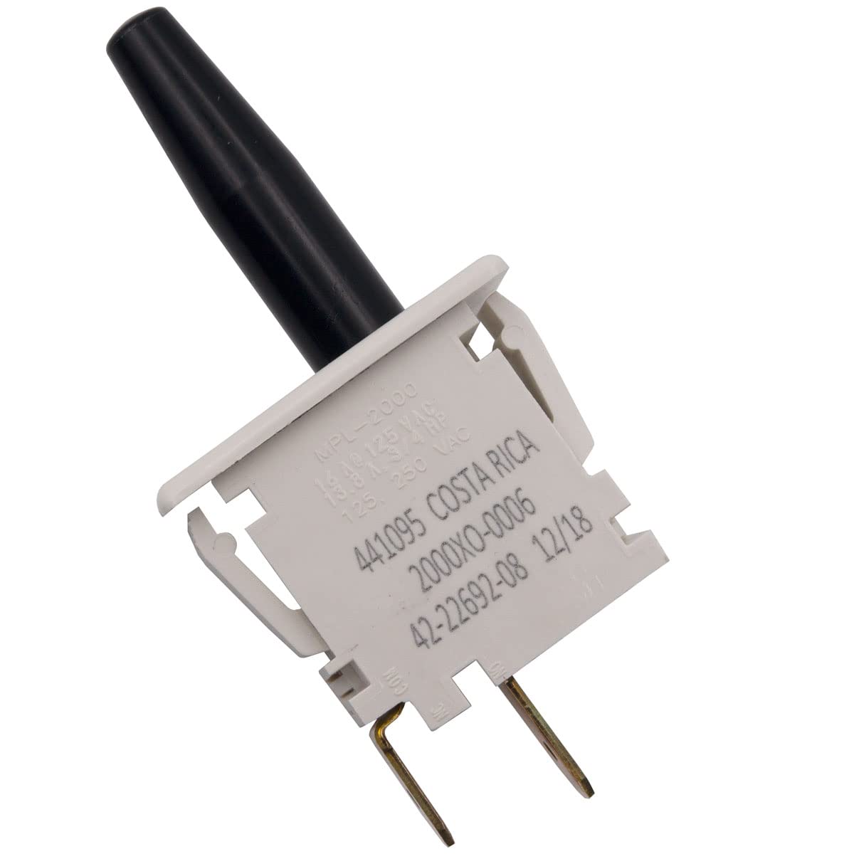 Supplying Demand 42-22692-08 HVAC Furnace Push Button Door Switch Replacement 1/4 Inch Quick Connects - Image 3