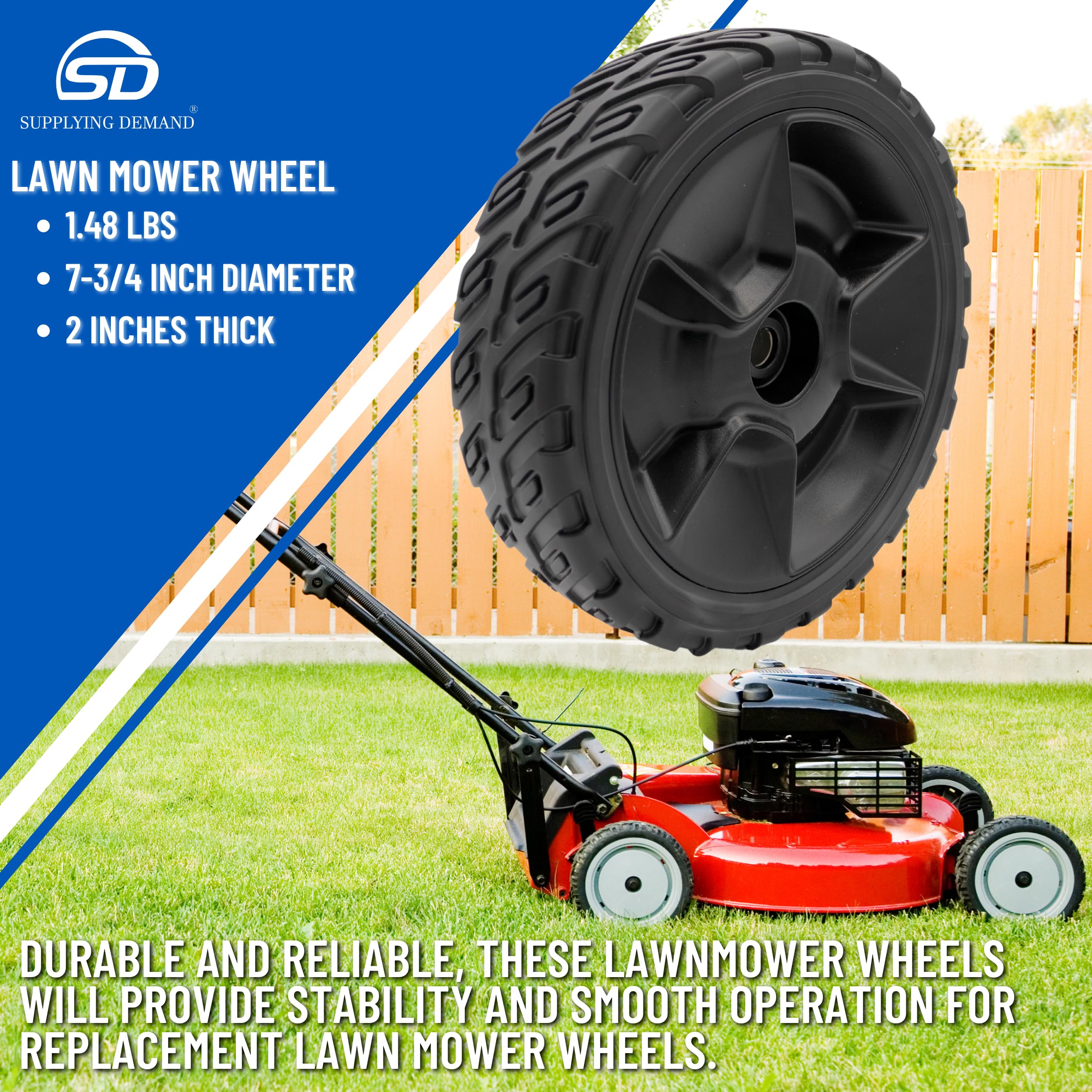 Supplying Demand 42710-VR8-N00ZA Lawn Mower Wheel - Image 3
