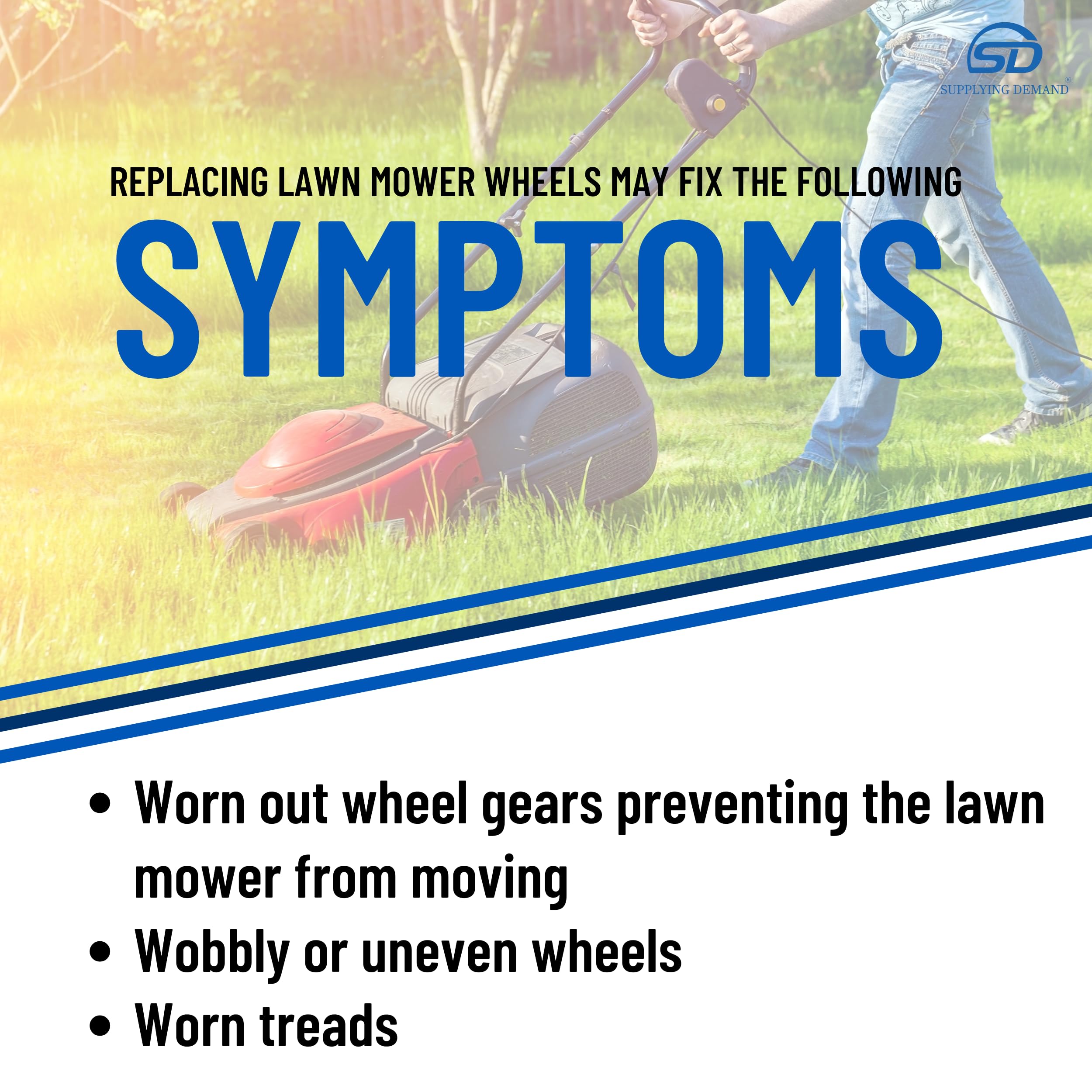 Supplying Demand 42710-VR8-N00ZA Lawn Mower Wheel - Image 4