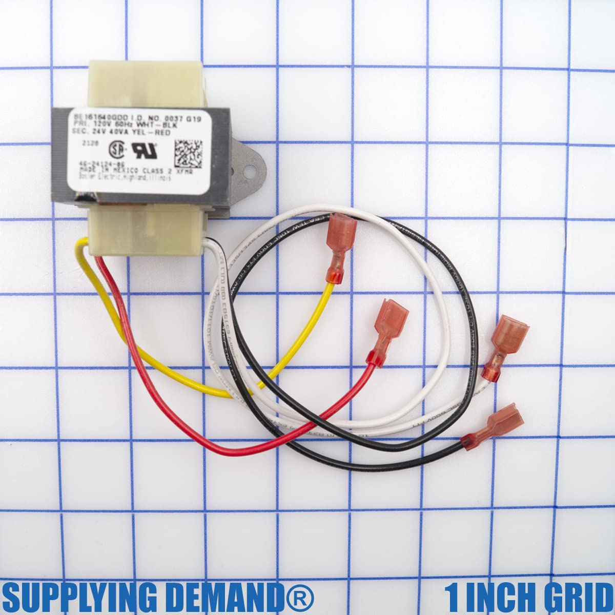 Supplying Demand 46-24124-06 HVAC Transformer 40 VA 120/24V Channel 2 Hole Mount Model Specific Not Universal - Image 4
