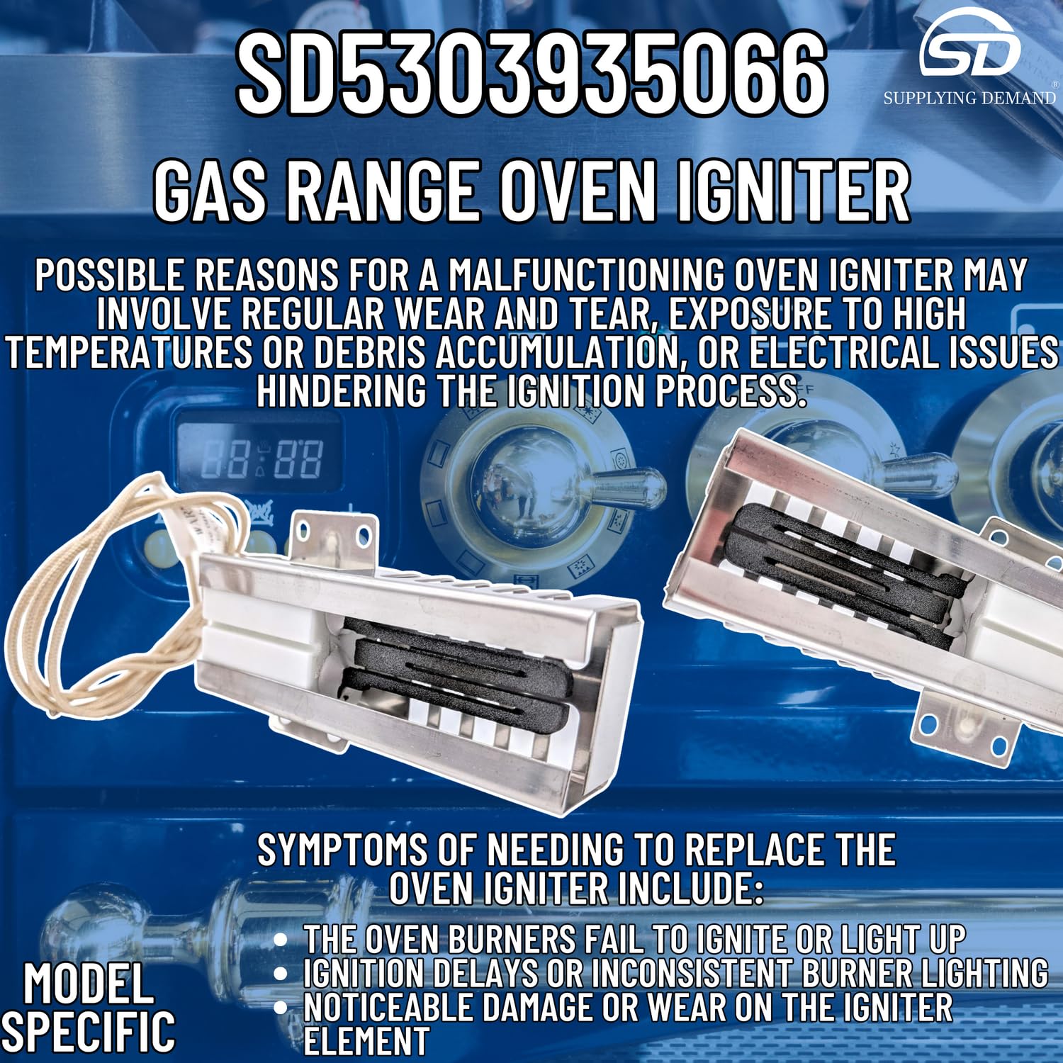 Supplying Demand 5303935066 318177720 Gas Range Oven Igniter Replacement - Image 3