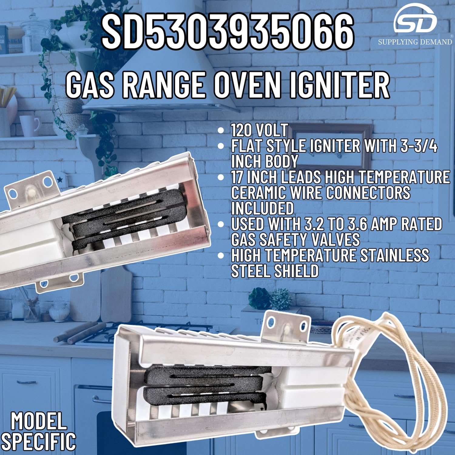 Supplying Demand 5303935066 318177720 Gas Range Oven Igniter Replacement - Image 5