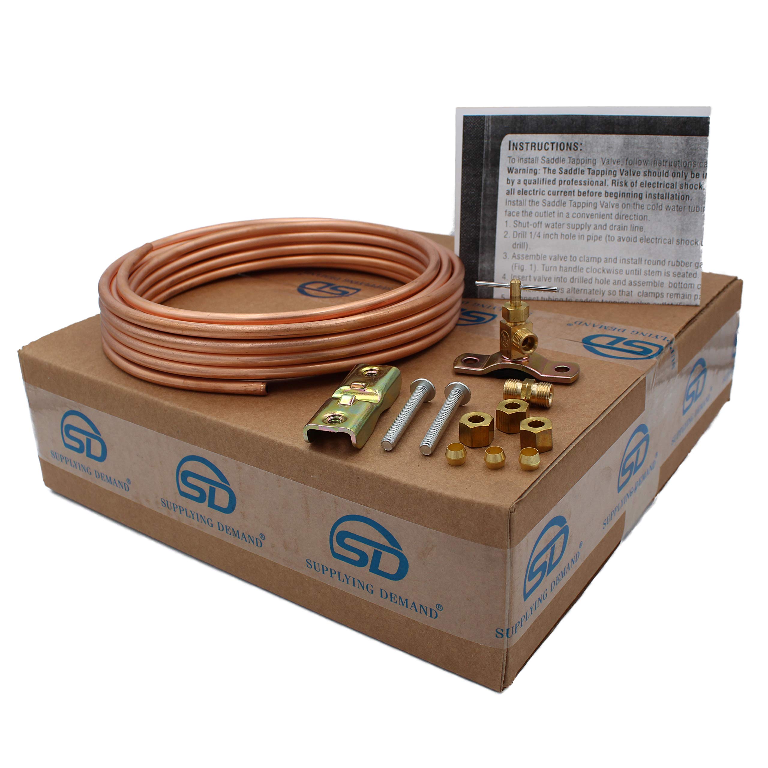 Supplying Demand CIM25 25 Feet Copper Refrigerator Ice Maker Water Line Kit - Image 7