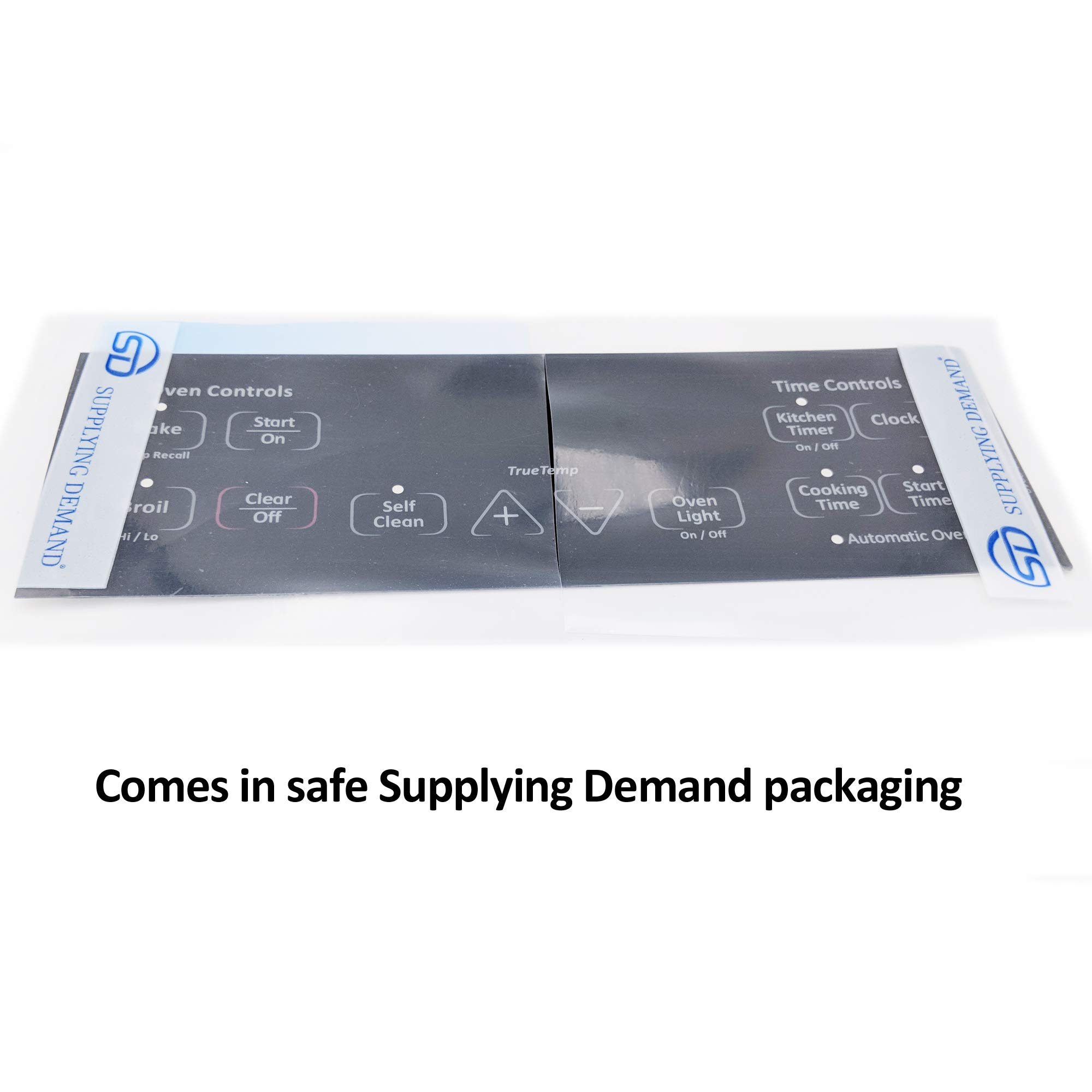 Supplying Demand WB27T11005 Electric Range Black 10 Button Faceplate Graphics Overlay Replacement Model Specific Not Universal - Image 4