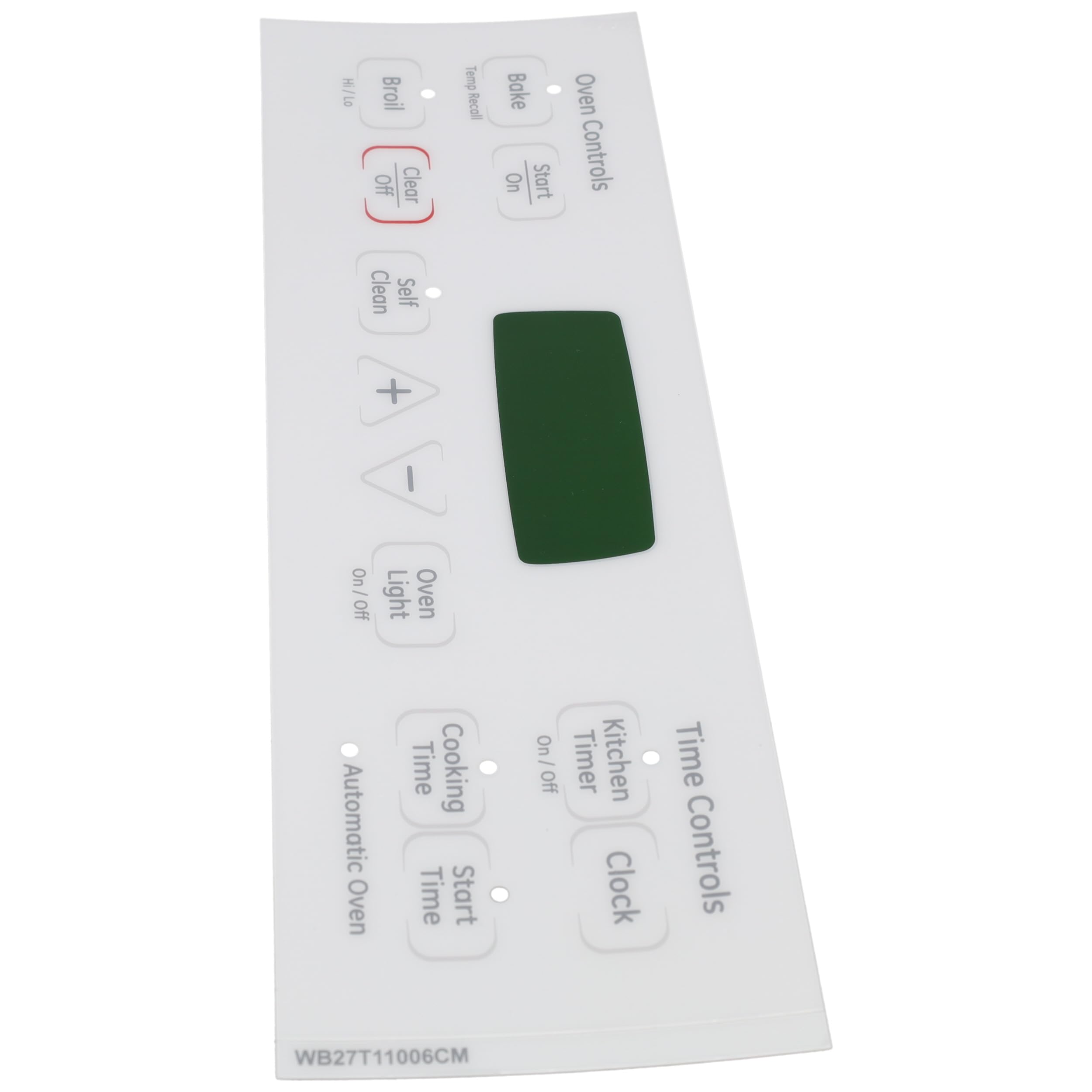Supplying Demand WB27T11006 1473976 Electric Range White 12 Button Faceplate Graphics Overlay Replacement - Image 4